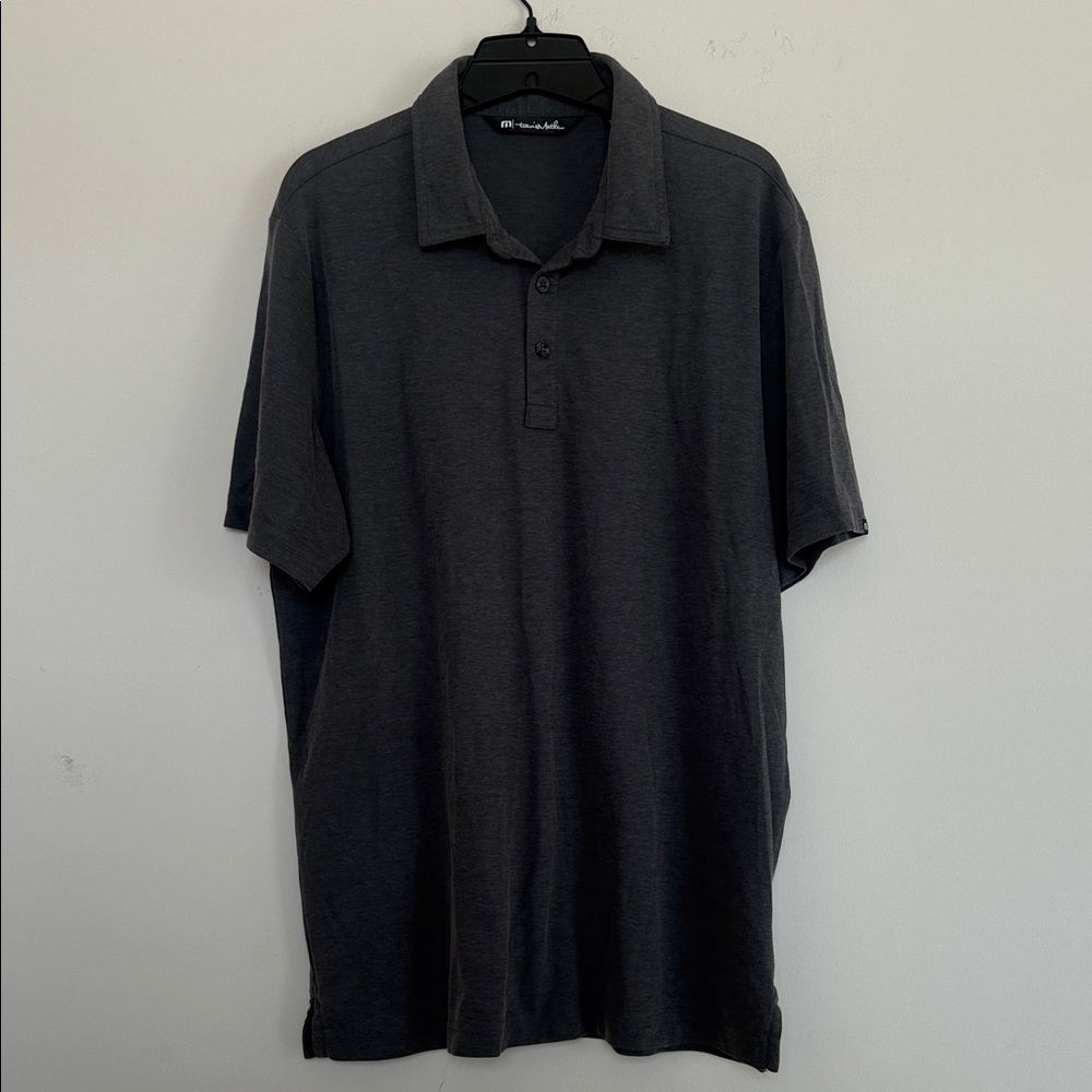 Travis Mathew Charcoal Polo Shirt